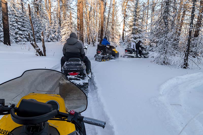 Snowmobiling