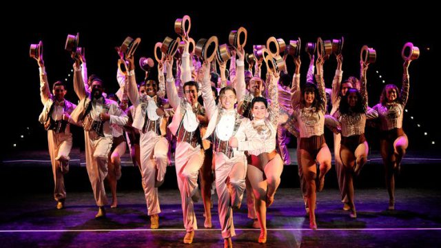 The cast of A CHORUS LINE.
Photo by Lew Whitener